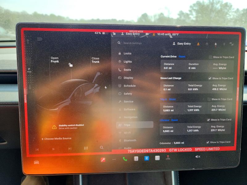 Продаж на аукціоні авто 2026 Tesla Model Y, vin: 7SAYGDED9TA430293, номер лоту: 47219276