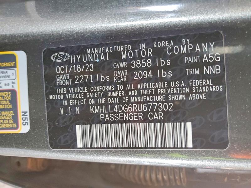 Aukcja sprzedaży 2024 Hyundai Elantra, vin: KMHLL4DG6RU677302, numer aukcji: 46955136