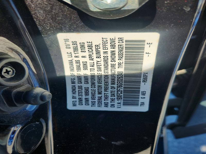46017556 :رقم المزاد ، 19XFC2F76GE026248 vin ، 2016 Honda Civic مزاد بيع