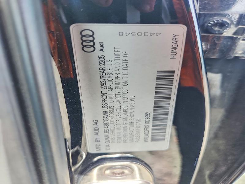 Aukcja sprzedaży 2015 Audi A3, vin: WAUACGFF0F1073692, numer aukcji: 47249456