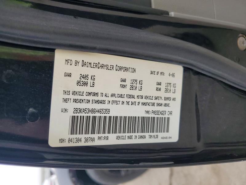 Продажа на аукционе авто 2006 Dodge Charger, vin: 2B3KA53H86H465359, номер лота: 48327996