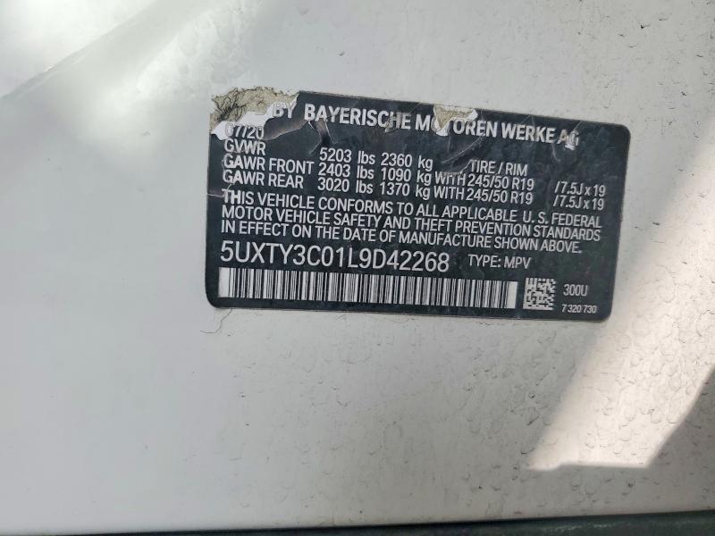 Продаж на аукціоні авто 2020 Bmw X3, vin: 5UXTY3C01L9D42268, номер лоту: 47229646