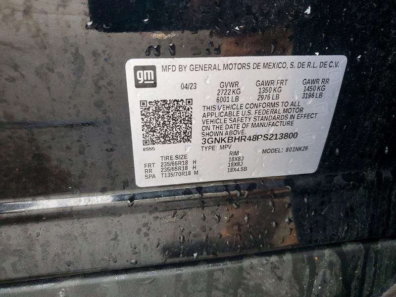 79555315 :رقم المزاد ، 3GNKBHR48PS213800 vin ، 2023 Chevrolet Blazer مزاد بيع