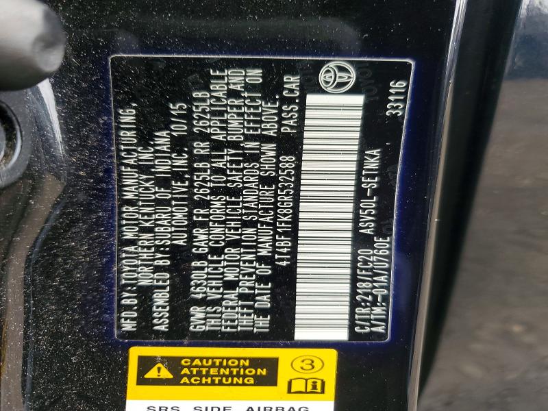 Продажа на аукционе авто 2016 Toyota Camry, vin: 4T4BF1FK8GR532588, номер лота: 47645016