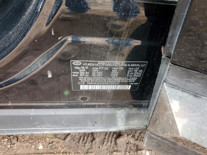 Продаж на аукціоні авто 2019 Hyundai Santa Fe, vin: 5NMS33AD3KH122230, номер лоту: 77615975