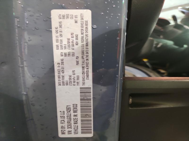 Продаж на аукціоні авто 2020 Ram Promaster 3500, vin: 3C6URVJG0LE143971, номер лоту: 47616006