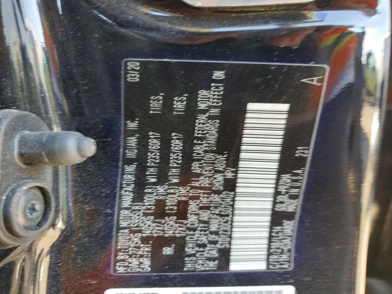 Aukcja sprzedaży 2020 Toyota Sienna, vin: 5TDYZ3DC5LS070402, numer aukcji: 79814775