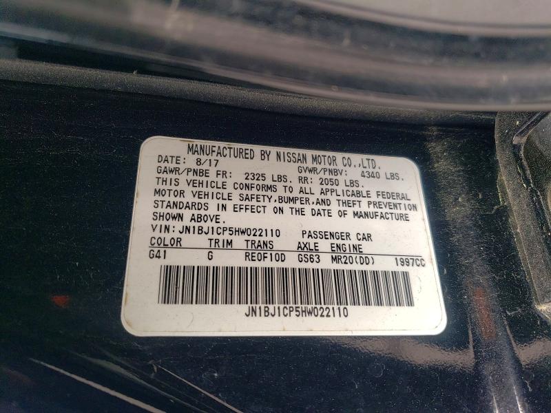 Продаж на аукціоні авто 2017 Nissan Rogue Sport, vin: JN1BJ1CP5HW022110, номер лоту: 48318746