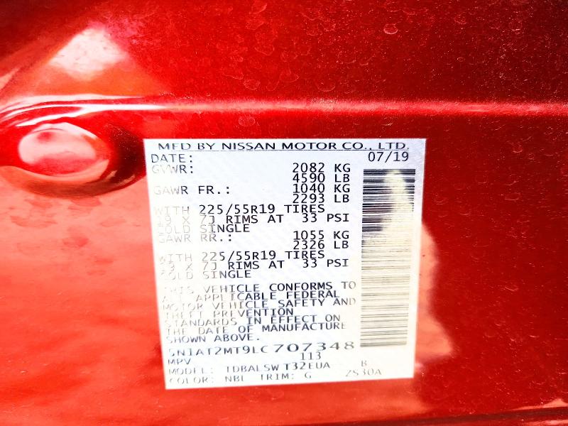 Продаж на аукціоні авто 2020 Nissan Rogue, vin: 5N1AT2MT9LC707348, номер лоту: 47525486