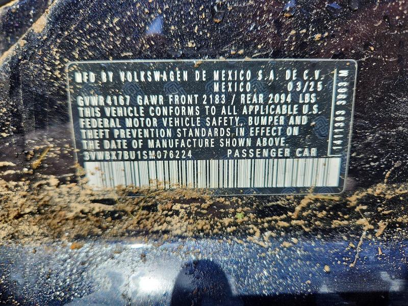Aukcja sprzedaży 2025 Volkswagen Jetta, vin: 3VWBX7BU1SM076224, numer aukcji: 47603066
