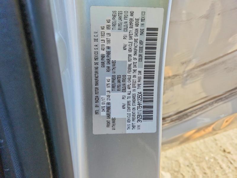 Продажа на аукционе авто 2017 Mazda 3, vin: 3MZBN1V76HM122504, номер лота: 46570286