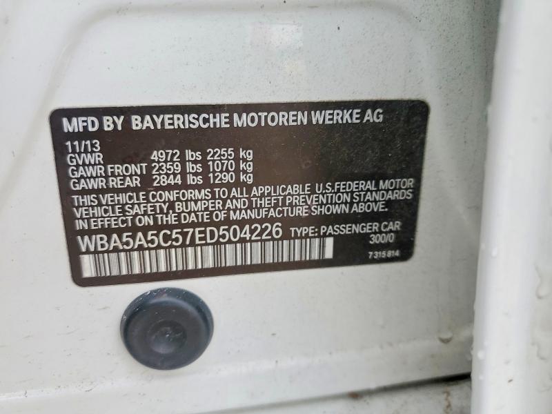 Aukcja sprzedaży 2014 Bmw 528, vin: WBA5A5C57ED504226, numer aukcji: 79993195