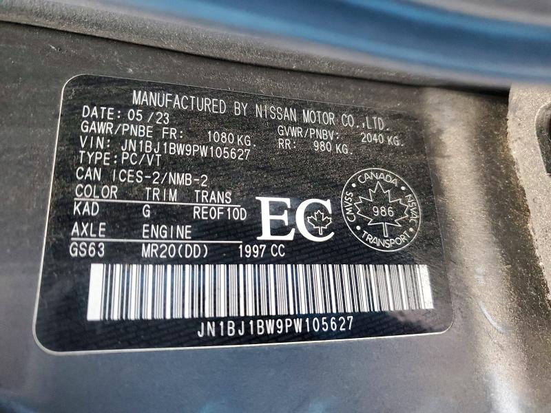 79426115 :رقم المزاد ، JN1BJ1BW9PW105627 vin ، 2023 Nissan Qashqai مزاد بيع
