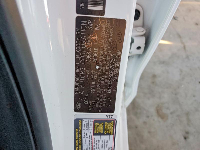 Aukcja sprzedaży 2015 Kia Forte5, vin: KNAFX5A80F5287565, numer aukcji: 46411326