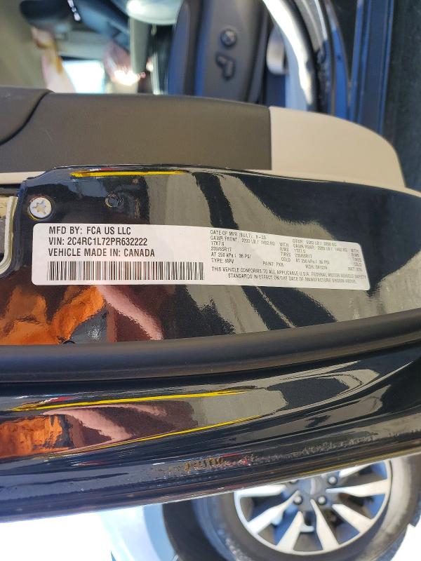 2023 Chrysler Pacifica მანქანა იყიდება აუქციონზე, vin: 2C4RC1L72PR632222, აუქციონის ნომერი: 47511236