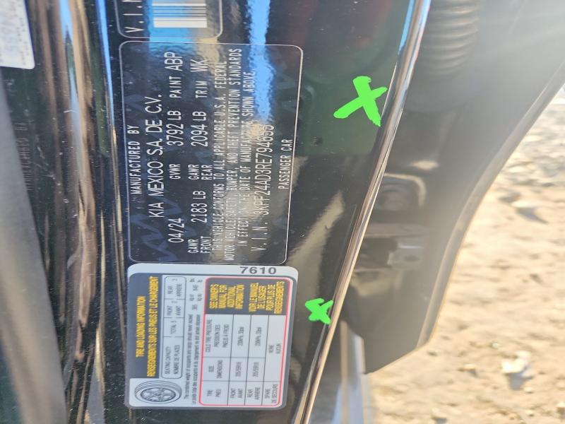 48031956 :رقم المزاد ، 3KPF24AD3RE794655 vin ، 2024 Kia Forte مزاد بيع