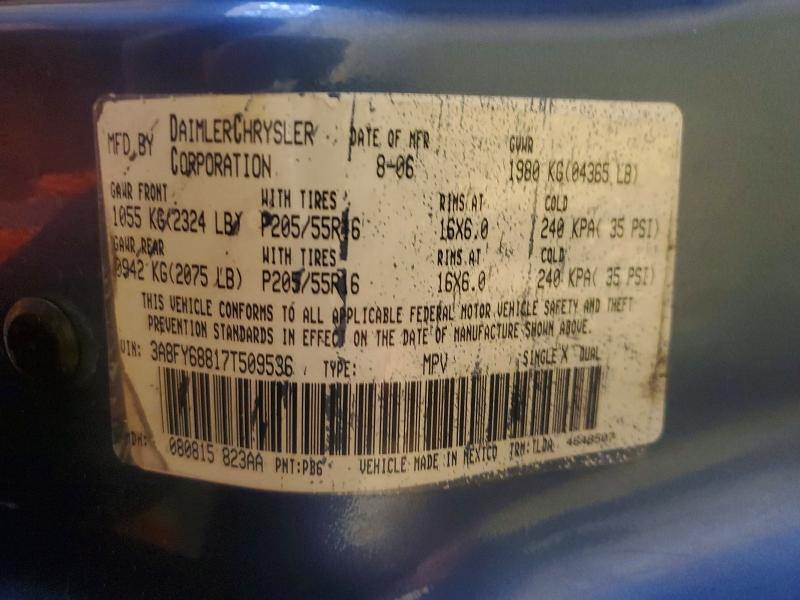 2007 Chrysler Pt Cruiser მანქანა იყიდება აუქციონზე, vin: 3A8FY68817T509536, აუქციონის ნომერი: 79039075