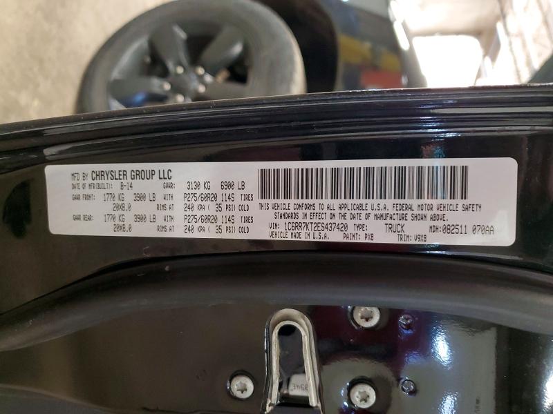 47073766 :رقم المزاد ، 1C6RR7KT2ES437420 vin ، 2014 Ram 1500 مزاد بيع