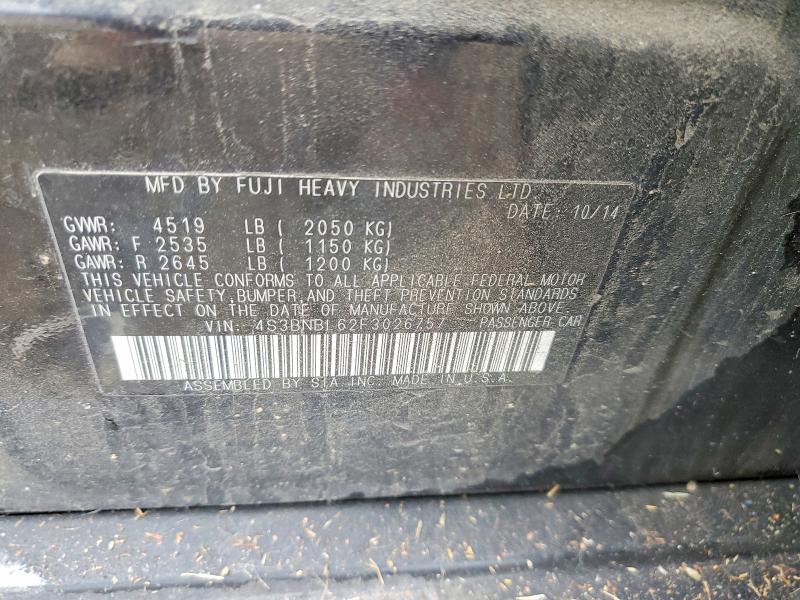 Aukcja sprzedaży 2015 Subaru Legacy, vin: 4S3BNBL62F3026757, numer aukcji: 79514085