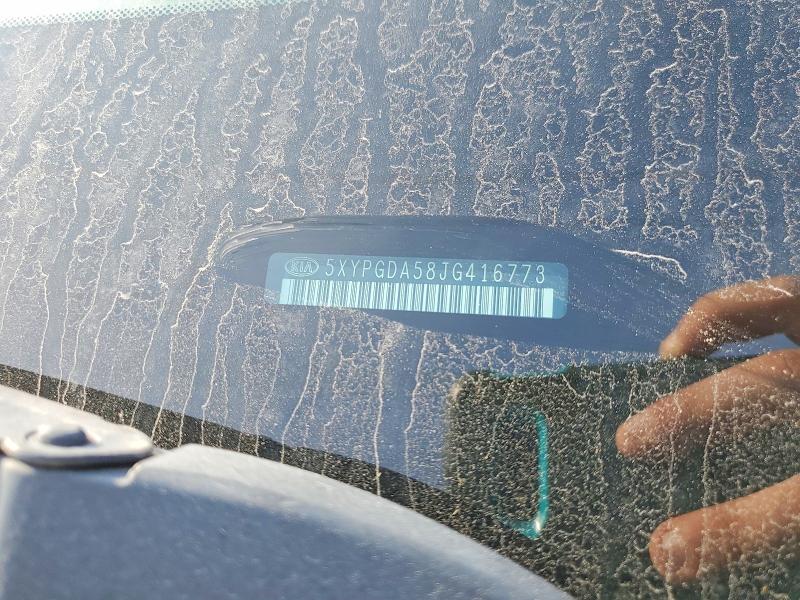 Aukcja sprzedaży 2018 Kia Sorento, vin: 5XYPGDA58JG416773, numer aukcji: 41703416