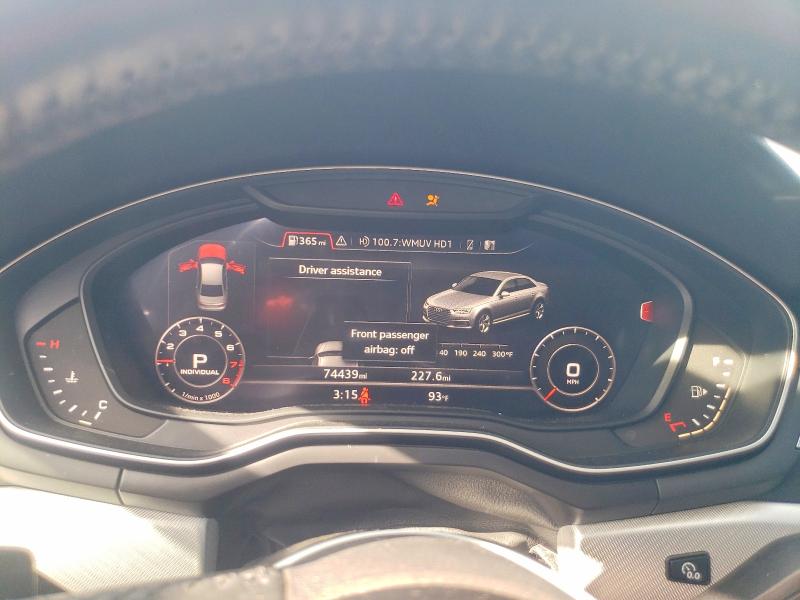 2017 Audi A4 მანქანა იყიდება აუქციონზე, vin: WAUDNAF44HN050639, აუქციონის ნომერი: 42065886