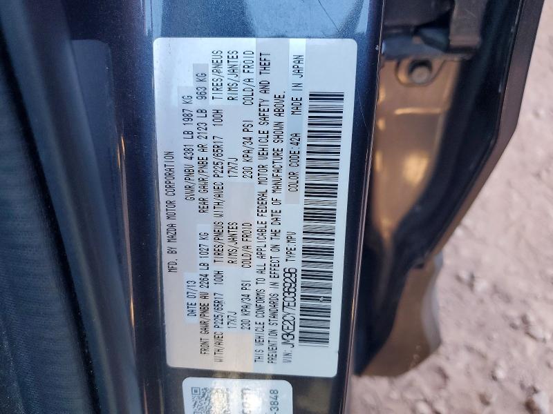 2014 Mazda Cx-5 მანქანა იყიდება აუქციონზე, vin: JM3KE2CY7E0369296, აუქციონის ნომერი: 46746686