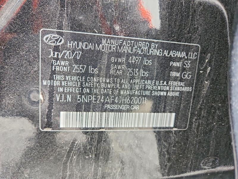 Продажа на аукционе авто 2018 Hyundai Sonata, vin: 5NPE24AF4JH620011, номер лота: 47262016