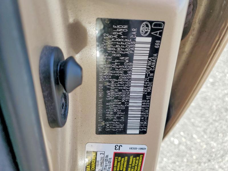 2013 Toyota Corolla მანქანა იყიდება აუქციონზე, vin: 2T1BU4EE0DC996369, აუქციონის ნომერი: 46584916