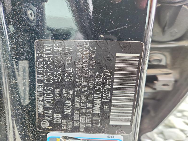 Продажа на аукционе авто 2014 Kia Optima Hybrid, vin: KNAGM4ADXE5063352, номер лота: 47002066