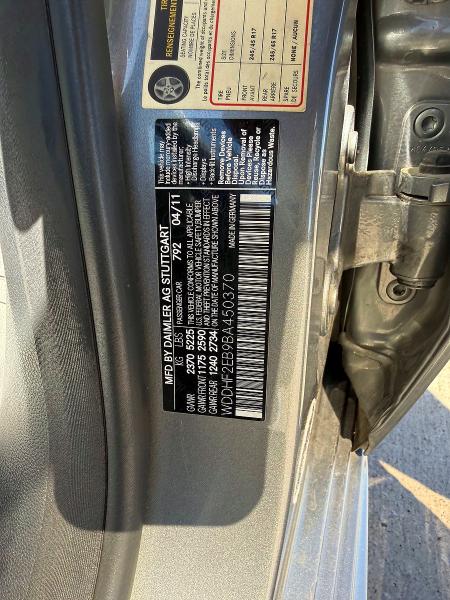 Продажа на аукционе авто 2011 Mercedes-benz E, vin: WDDHF2EB9BA450370, номер лота: 47476316