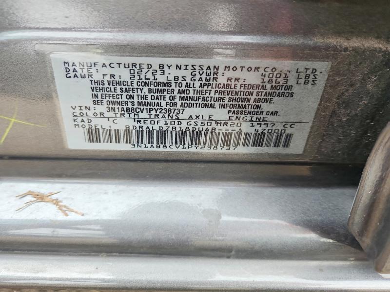45642596 :رقم المزاد ، 3N1AB8CV1PY238737 vin ، 2023 Nissan Sentra مزاد بيع