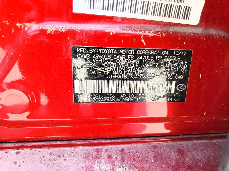 Продаж на аукціоні авто 2018 Lexus Gs 300, vin: JTHBA1BL7JA006391, номер лоту: 47632466