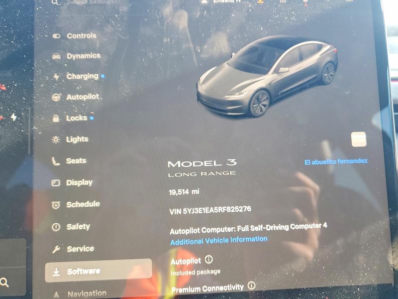 41925456 :رقم المزاد ، 5YJ3E1EA5RF825276 vin ، 2024 Tesla Model 3 مزاد بيع