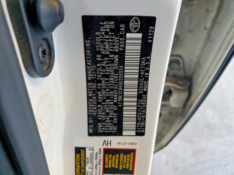 Продажа на аукционе авто 2016 Toyota Avalon, vin: 4T1BK1EB6GU206554, номер лота: 46610006