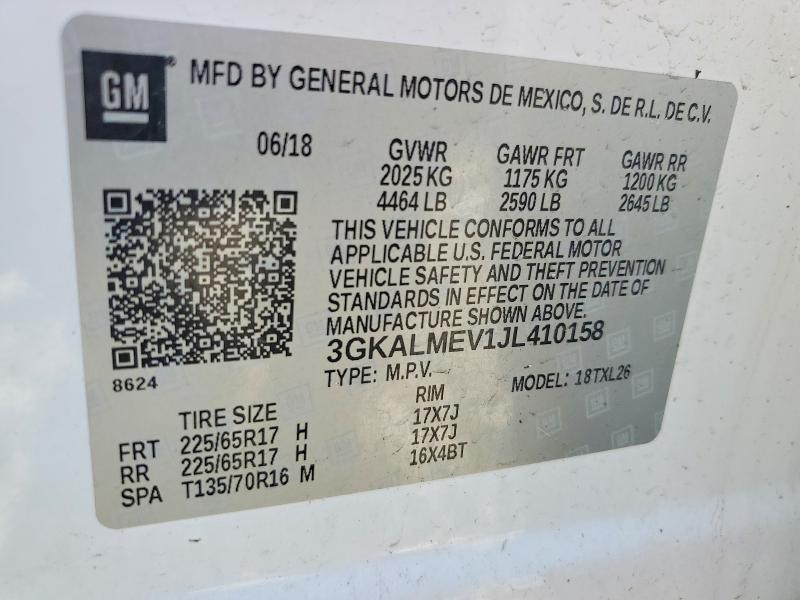 Aukcja sprzedaży 2018 Gmc Terrain, vin: 3GKALMEV1JL410158, numer aukcji: 79936025