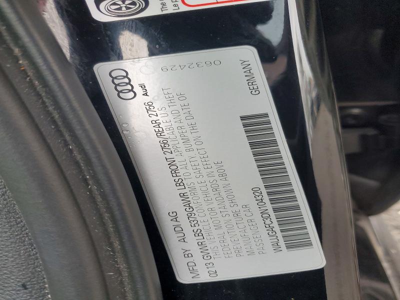 Продаж на аукціоні авто 2013 Audi A6, vin: WAUJGAFC3DN104320, номер лоту: 46025876