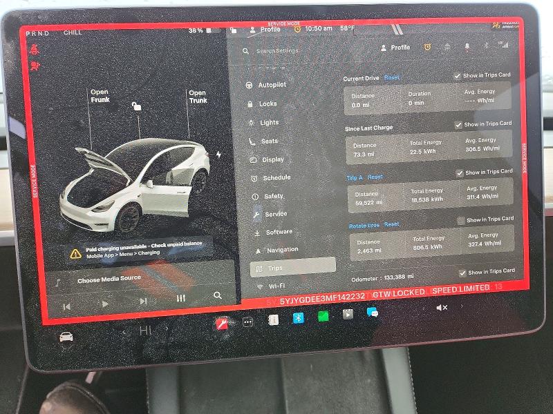 2021 Tesla Model Y მანქანა იყიდება აუქციონზე, vin: 5YJYGDEE3MF142232, აუქციონის ნომერი: 47767866