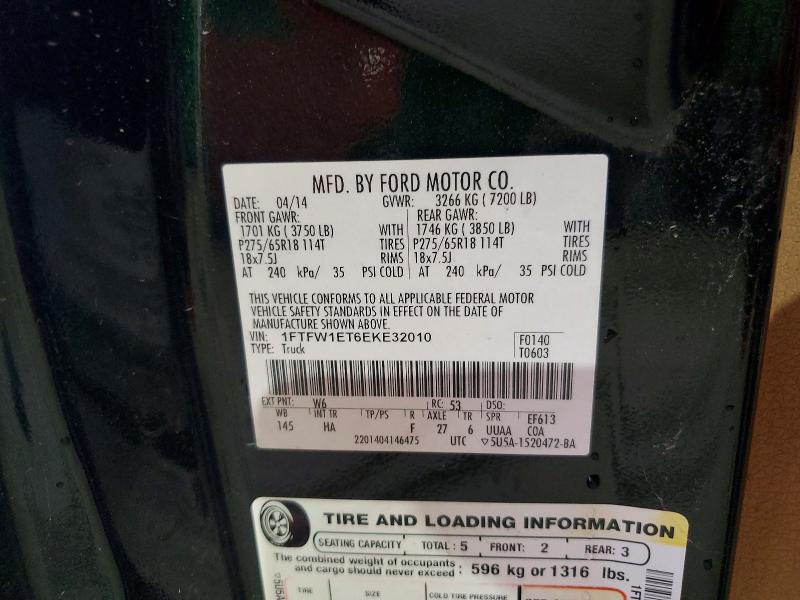 Aukcja sprzedaży 2014 Ford F150, vin: 1FTFW1ET6EKE32010, numer aukcji: 41846776
