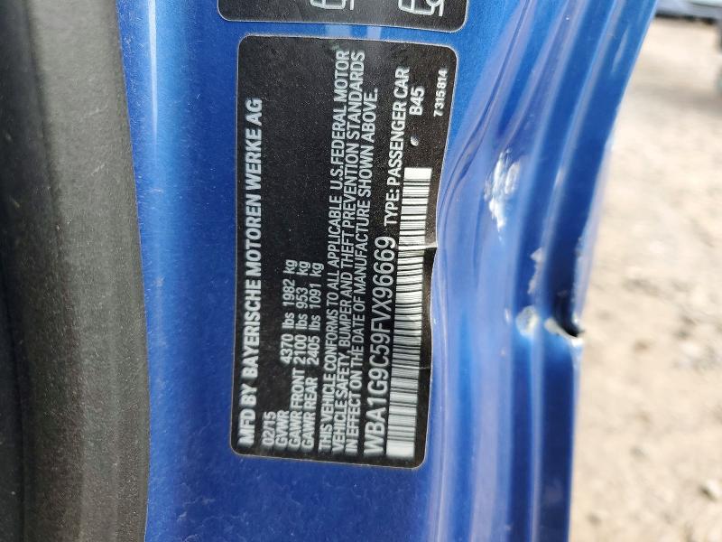 48061846 :رقم المزاد ، WBA1G9C59FVX96669 vin ، 2015 Bmw 228 مزاد بيع