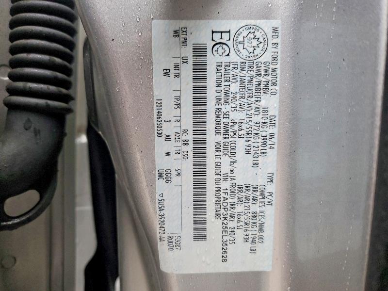 45674886 :رقم المزاد ، 1FADP3K25EL352628 vin ، 2014 Ford Focus مزاد بيع