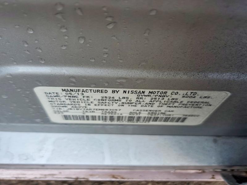 41756026 :رقم المزاد ، JN1BV7AR7EM683057 vin ، 2014 Infiniti Q50 مزاد بيع