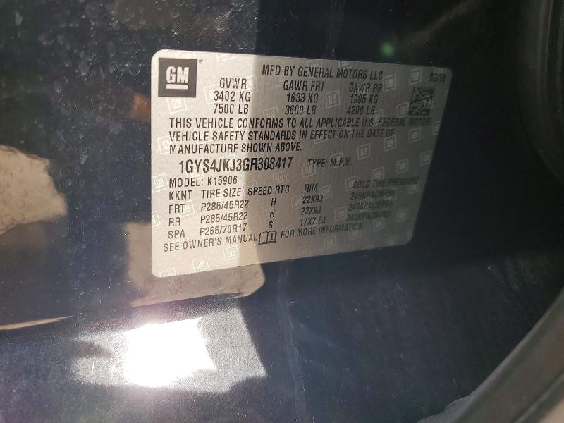 Продаж на аукціоні авто 2016 Cadillac Escalade, vin: 1GYS4JKJ3GR308417, номер лоту: 47509826