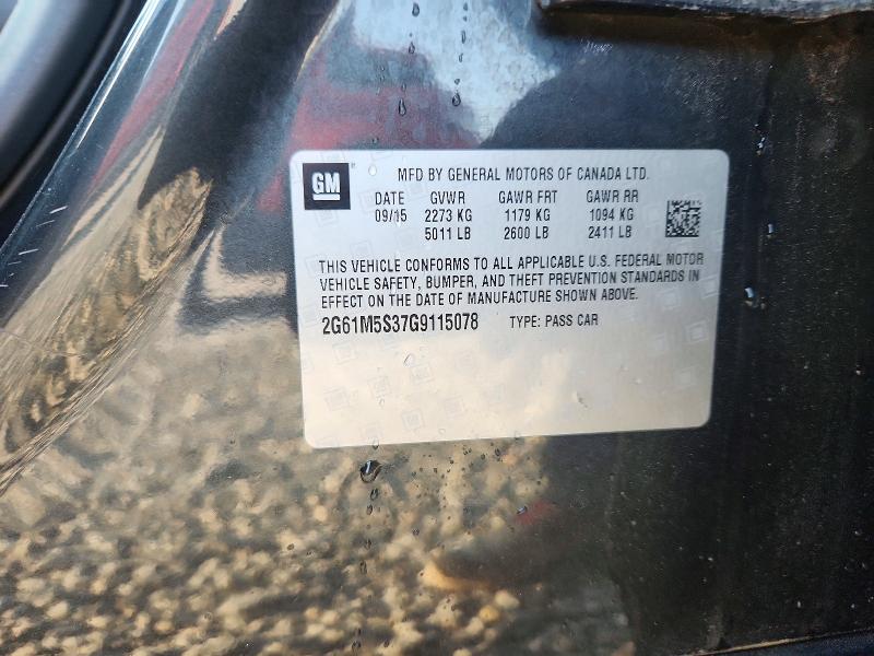 48062436 :رقم المزاد ، 2G61M5S37G9115078 vin ، 2016 Cadillac Xts مزاد بيع