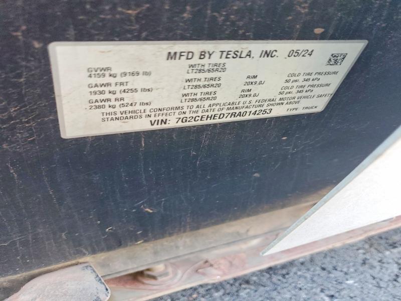 Продажа на аукционе авто 2024 Tesla Cybertruck, vin: 7G2CEHED7RA014253, номер лота: 47577076
