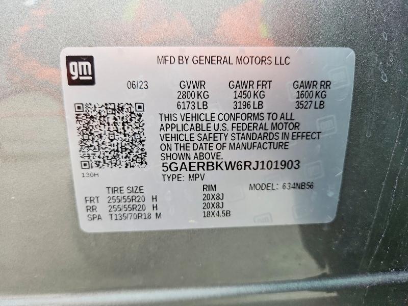 Продаж на аукціоні авто 2024 Buick Enclave, vin: 5GAERBKW6RJ101903, номер лоту: 46392086