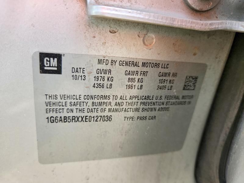 79096535 :رقم المزاد ، 1G6AB5RXXE0127036 vin ، 2014 Cadillac Ats مزاد بيع