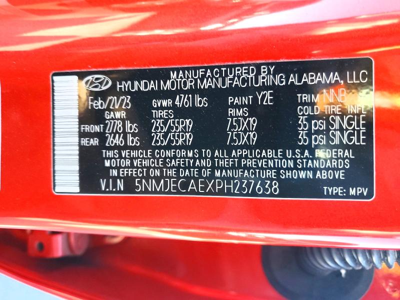 2023 Hyundai Tucson მანქანა იყიდება აუქციონზე, vin: 5NMJECAEXPH237638, აუქციონის ნომერი: 46769076