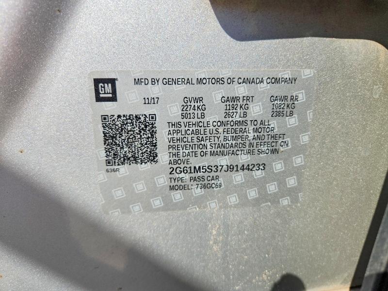 Продажа на аукционе авто 2018 Cadillac Xts, vin: 2G61M5S37J9144233, номер лота: 46996286