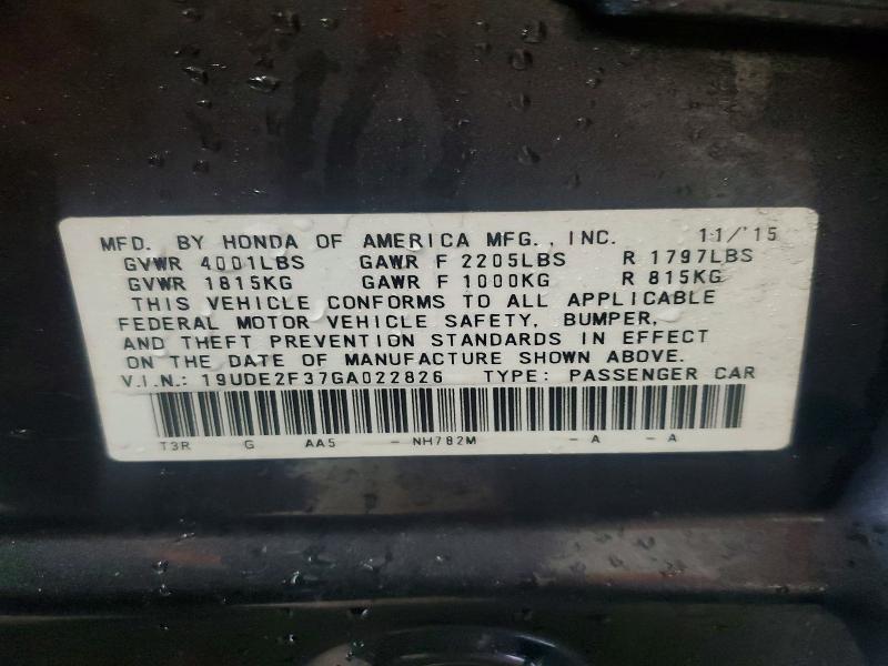 Продажа на аукционе авто 2016 Acura Ilx, vin: 19UDE2F37GA022826, номер лота: 45471566