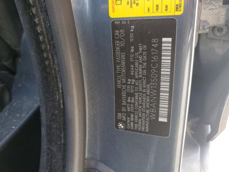 2009 Bmw 535 მანქანა იყიდება აუქციონზე, vin: WBANW13509C161748, აუქციონის ნომერი: 47036746